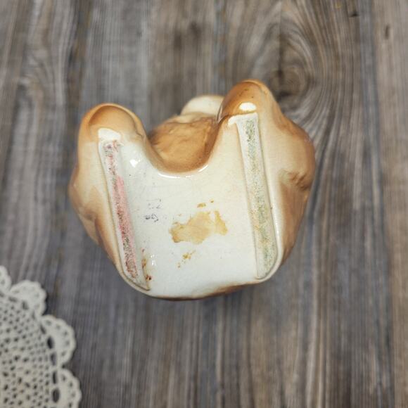 Vintage Royal Copley Teddy Bear Planter, Brown Ceramic, Nursery Decor - Picture 3 of 6